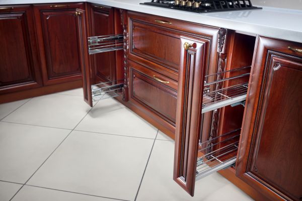 Cherry Cabinet Refacing in Stephenville